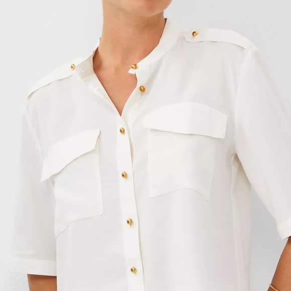 NWT Ann Taylor Utility Pocket Shirt - Picture 4 of 5